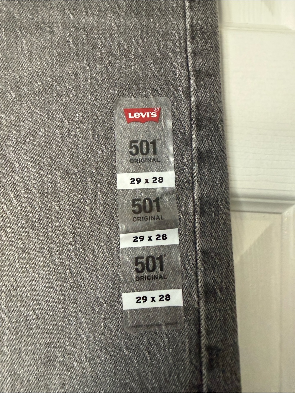 Levi’s Women’s Gray Black 501 Original - Picture 2 of 3